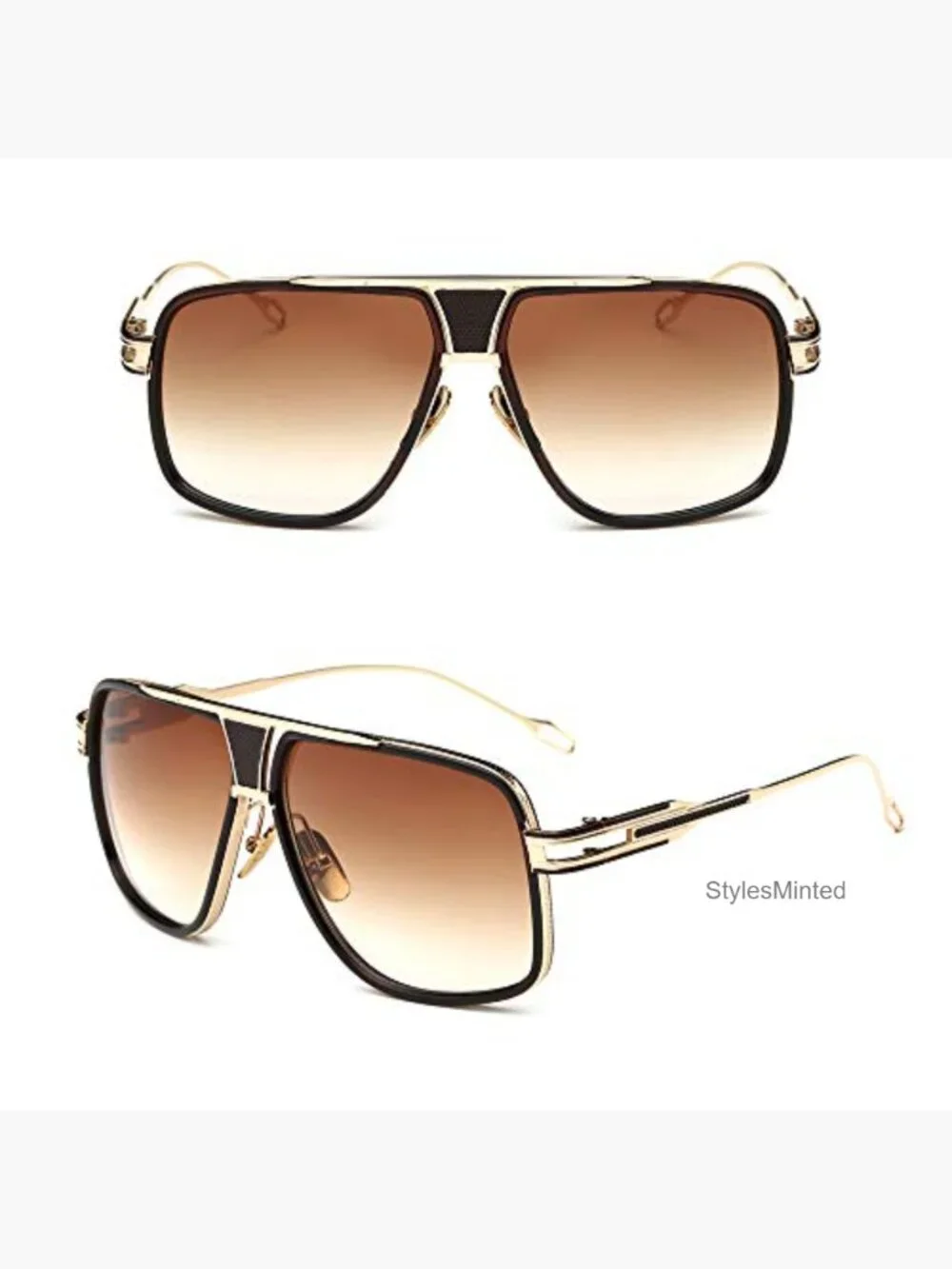 Aviator Sunglasses UV Protection Oversized Retro Shades for Men